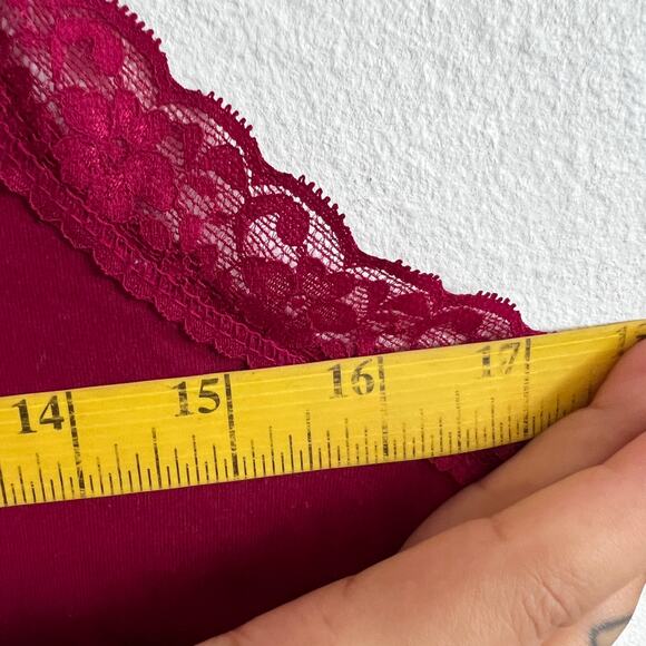 Pink‎ Lace Trim Tank Top, Y2K Coquette Soft Girl Romantic 2000s Small - Picture 5 of 6